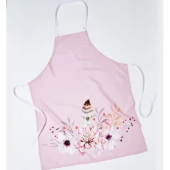 Tablier plume rose