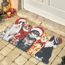 Tapis d'extérieur Chats de Noël