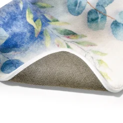 Tapis feuilles et papillons